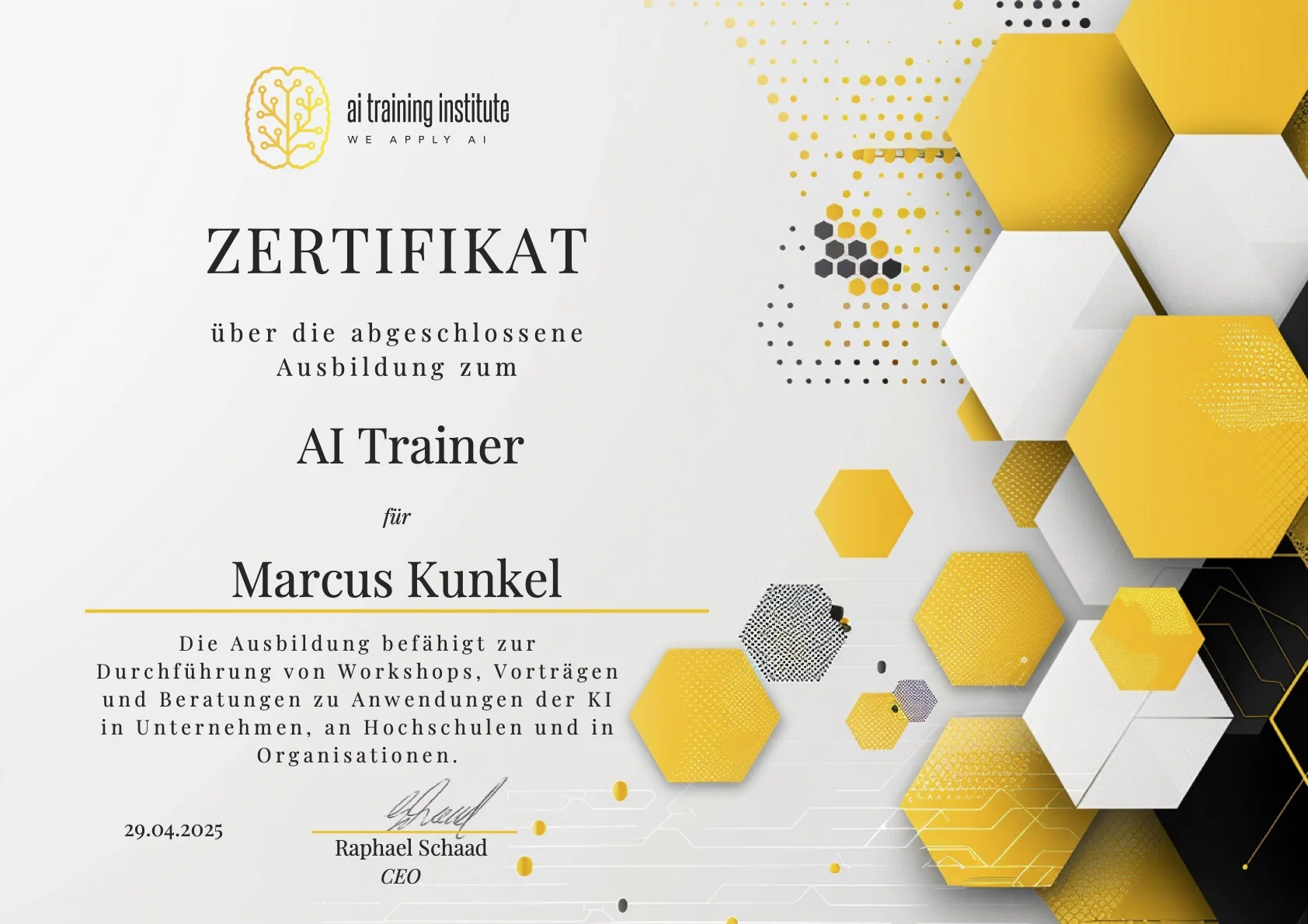 KI-Trainer — AI Training Institute